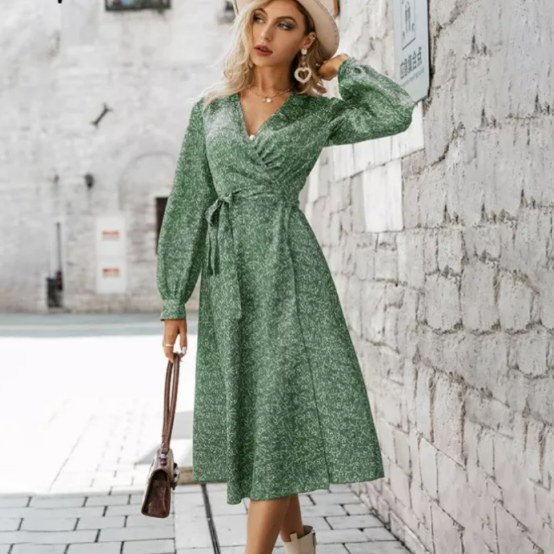 Robe portefeuille discount fleur