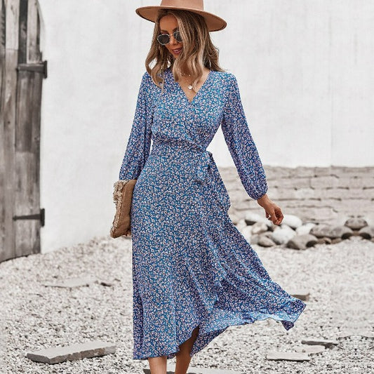Robe Fleurie Portefeuille Fluide