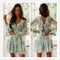 Robe Courte Fleurie Tressée