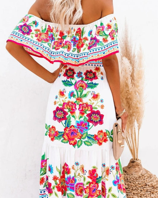 Robe Fleurie Hippie