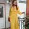 Robe Longue Jaune Fleurie