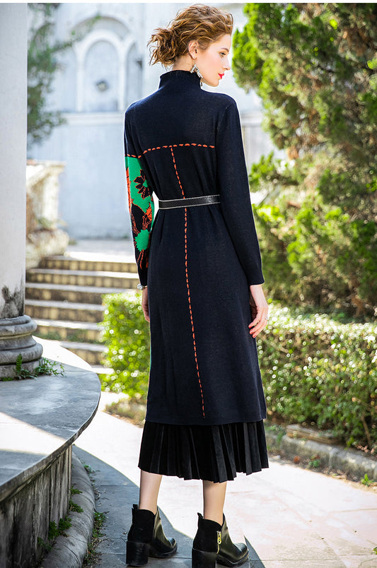 Robe Fleurie en Laine