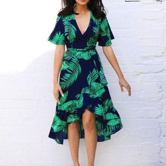 Robe Fleurie Portefeuille Tropical