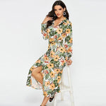 Robe Longue Fleurie Tropical