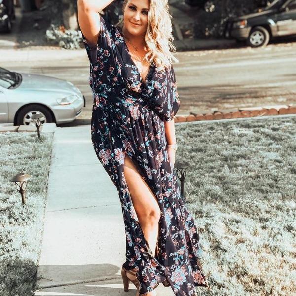 Robe Longue Fleurie Grande Taille